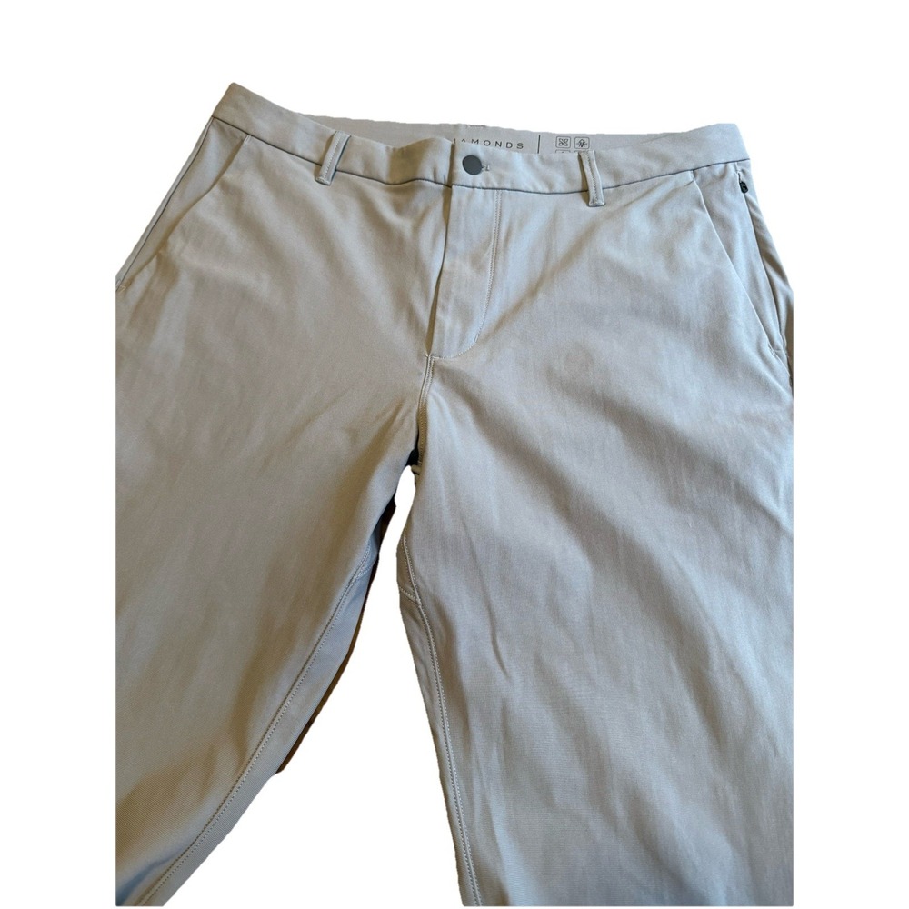 7 Diamonds Infinity Pants Performance Chino‎ Seven Pocket Mens 36x32 Lite Gray